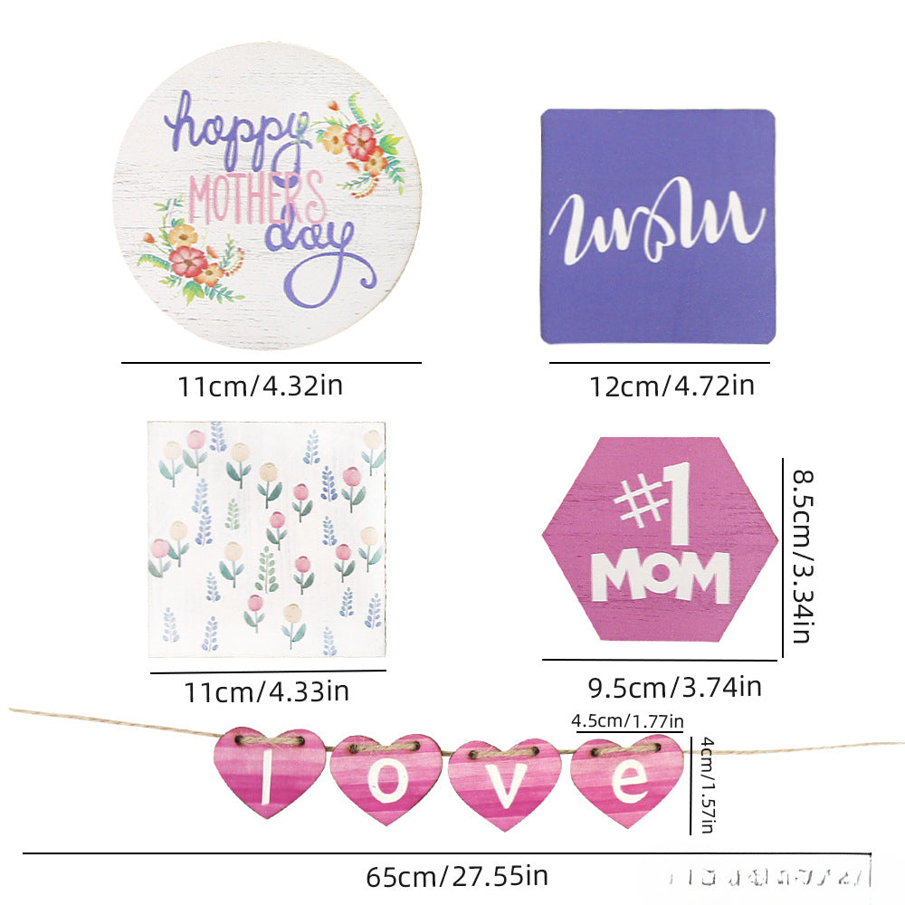 Wholesale Mother's Day Pallets with Wooden Ornaments